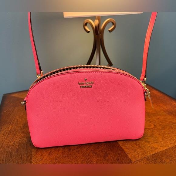 Kate Spade Cameron Street Blossom Hilli color bright flamingo Crossbody Bag - Picture 5 of 13